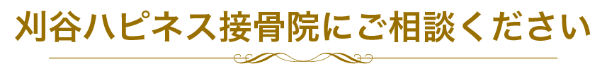 刈谷ハピネス接骨院にご相談ください